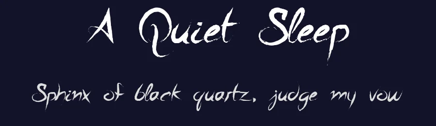 A Quiet Sleep by John Gauthier — Script Handwritten Font — thumbnail 2
