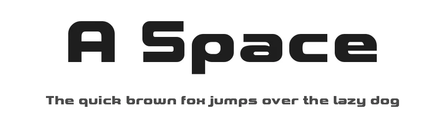 A Space by Studio Typo — Display Font