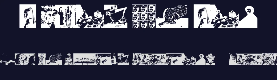 A Work Of Art by xstreamed.tv — Dingbats Font — thumbnail 2