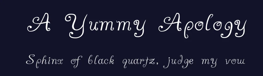 A Yummy Apology by GemFonts / Typotheticals — Decorative Font — thumbnail 2