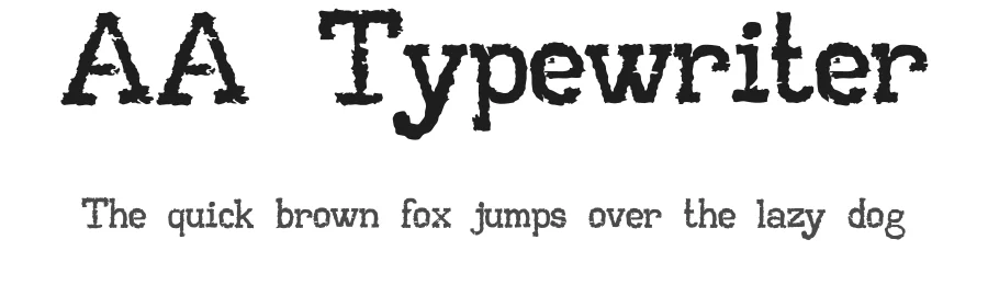 AA Typewriter