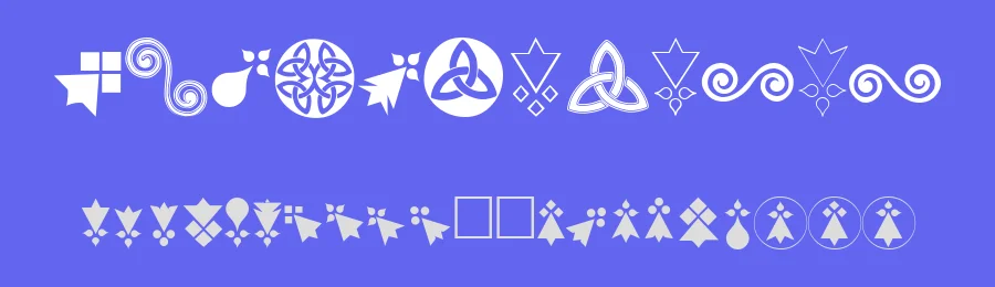 Aaa BZH by Gourgi — Dingbats Font — thumbnail 3
