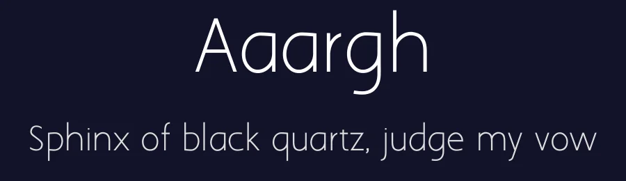Aaargh by Tup Wanders — Sans Serif Font — thumbnail 2