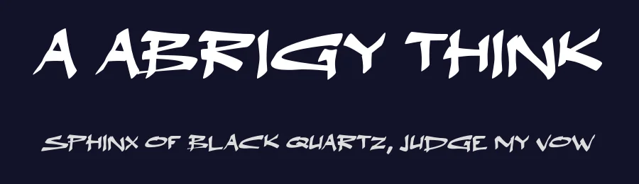 A Abrigy Think by wepfont.com — Script Handwritten Font — thumbnail 2