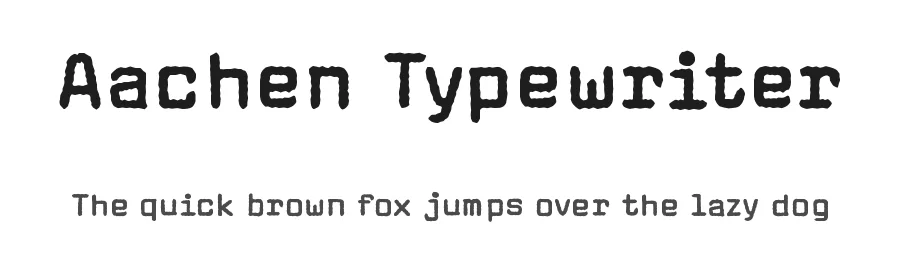 Aachen Typewriter