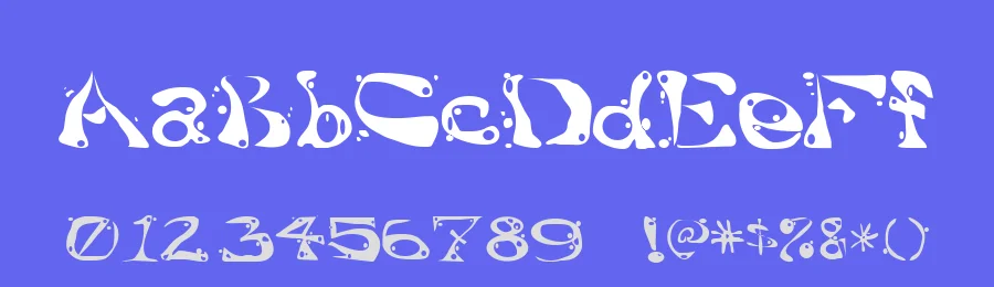Aajax Surreal Freak by Wesley E. Warren — Decorative Font — thumbnail 3
