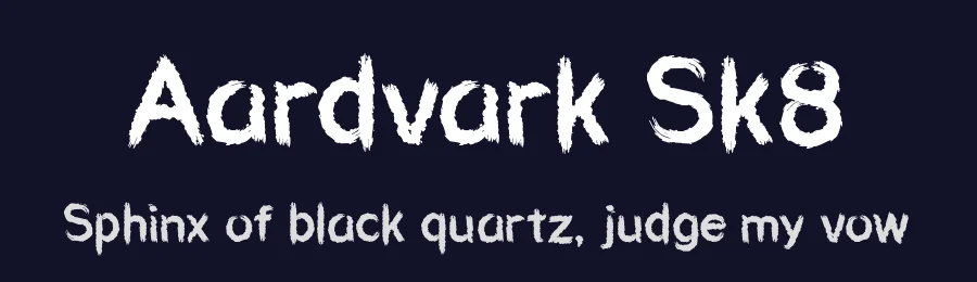 Aardvark Sk8 by Chequered Ink — Decorative Font — thumbnail 2