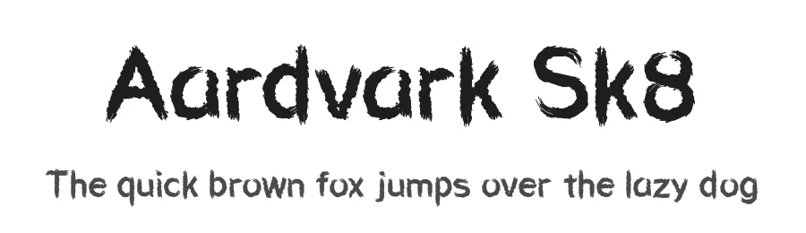 Aardvark Sk8 by Chequered Ink β Decorative Font