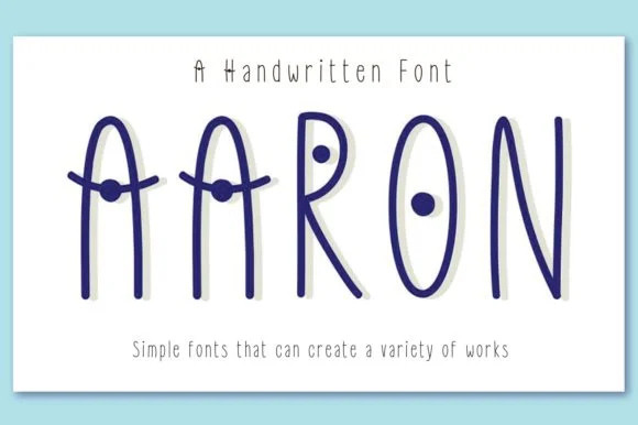 Aaron Font by SENSE LIBRARY by SENSE LIBRARY — Script Handwritten Font