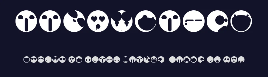 Aaronfaces — Dingbats Font — thumbnail 2