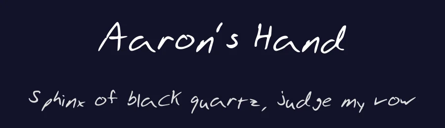 Aaron's Hand by Aaron Parrish — Script Handwritten Font — thumbnail 2