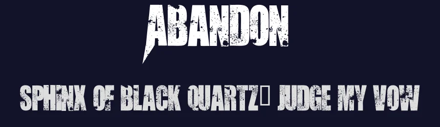 Abandon by Fontmonger — Decorative Font — thumbnail 2
