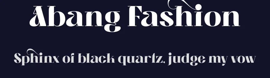 Abang Fashion by Nirmana Visual — Decorative Font — thumbnail 2