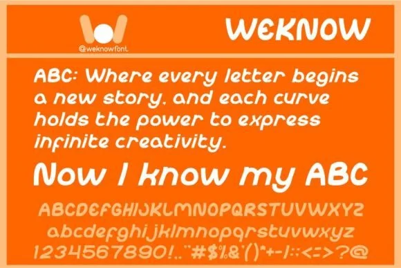 ABC Font by weknow — Script Handwritten Font