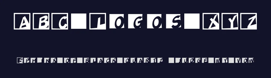 ABC Logos XYZ by Manfred Klein — Decorative Font — thumbnail 2