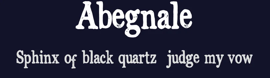 Abegnale by Just Font You — Decorative Font — thumbnail 2