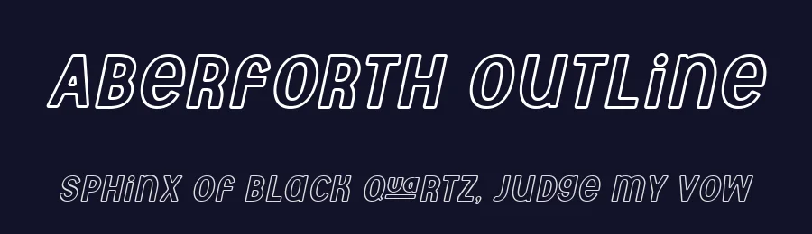 Aberforth Outline by Brittney Murphy Design — Decorative Font — thumbnail 2