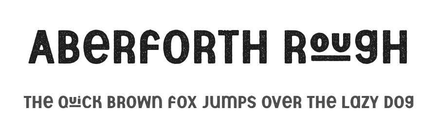Aberforth Rough by Brittney Murphy Design — Decorative Font