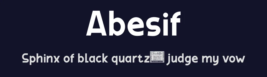 Abesif by twinletter — Sans Serif Font — thumbnail 2