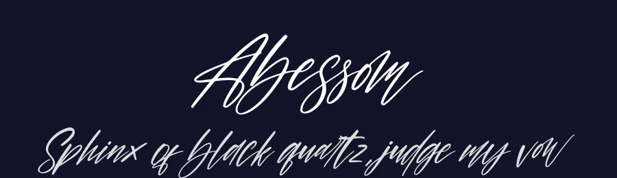 Abessom by Perspectype Studio - Letterena.com — Script Handwritten Font — thumbnail 2