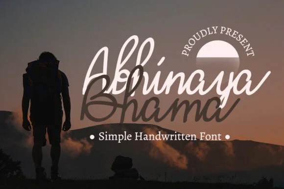 Abhinaya Bhama Font by kloshiebueuk — Script Handwritten Font