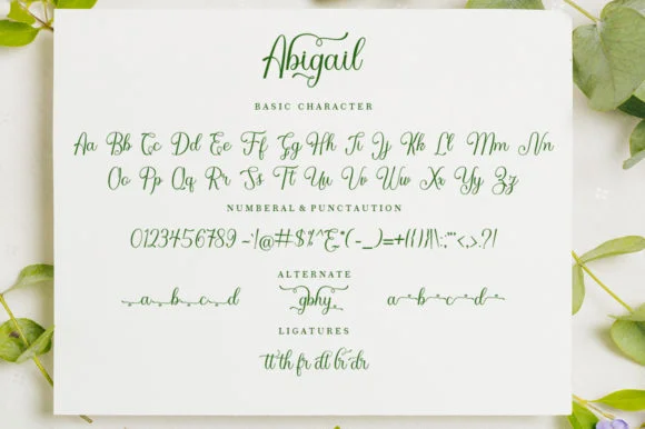 Abigail Font by Skinny type by Skinny type — Script Handwritten Font — thumbnail 3