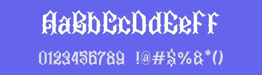 Abima by Eko Kurniawan — Blackletter Font — thumbnail 3