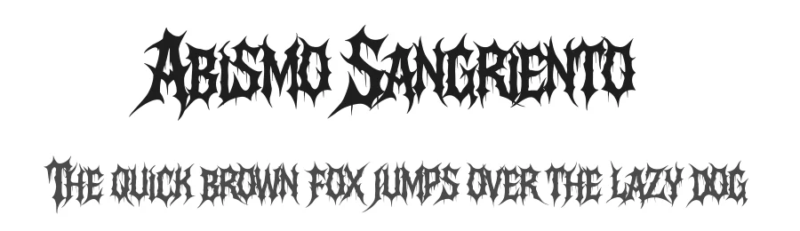 Abismo Sangriento by Muhammad Yafinuha — Blackletter Font
