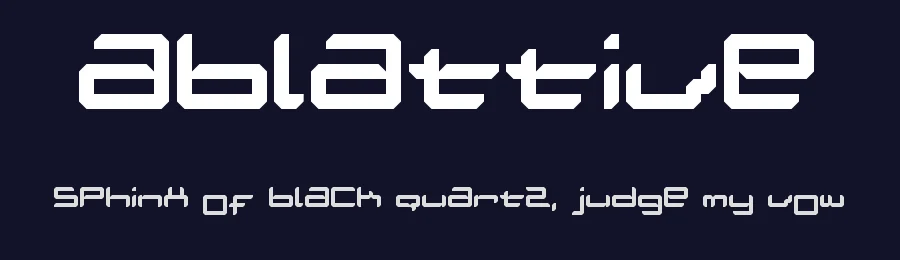 Ablattive by TracerTong Fontworks — Display Font — thumbnail 2