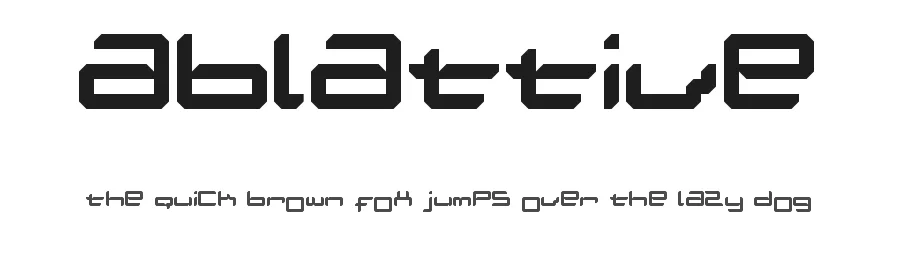 Ablattive by TracerTong Fontworks — Display Font
