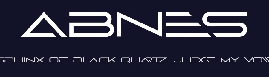 Abnes by 177Studio — Display Font — thumbnail 2