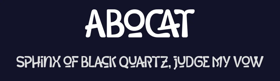 Abocat by Grontype — Decorative Font — thumbnail 2