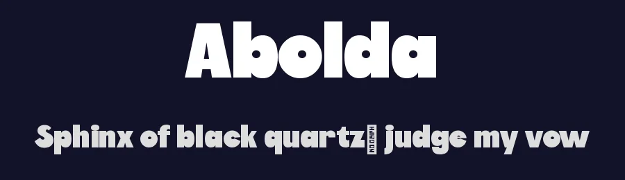 Abolda by Ilham Aji Saputro — Sans Serif Font — thumbnail 2