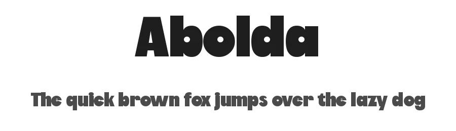 Abolda by Ilham Aji Saputro — Sans Serif Font