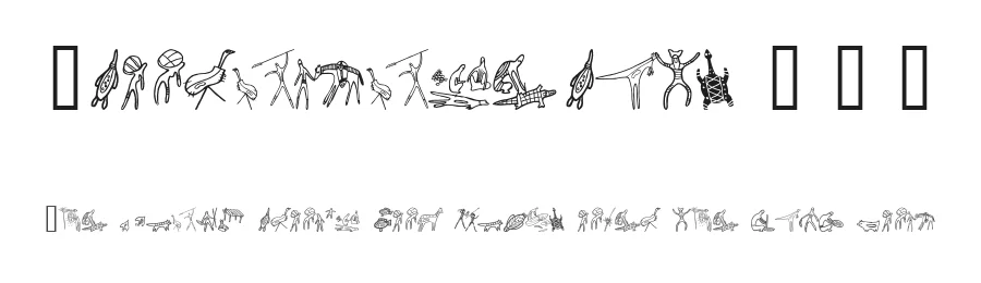 Aboriginebats 1 + 2 by Eyecue Design — Dingbats Font