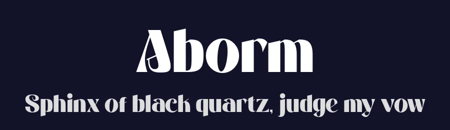 Aborm by Nirmana Visual — Decorative Font — thumbnail 2
