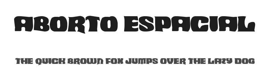 Aborto Espacial by Woodcutter — Decorative Font