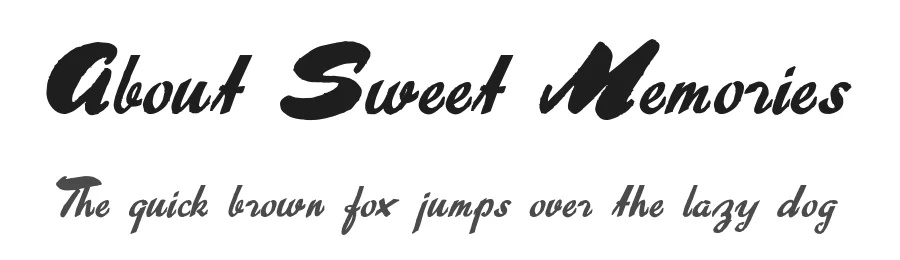 About Sweet Memories