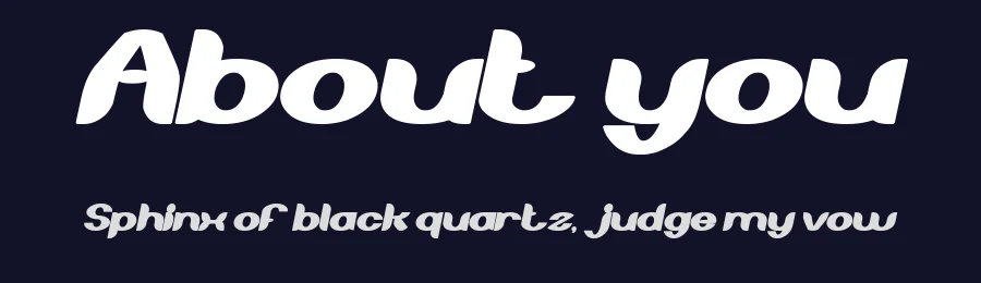 About you by weknow — Decorative Font — thumbnail 2