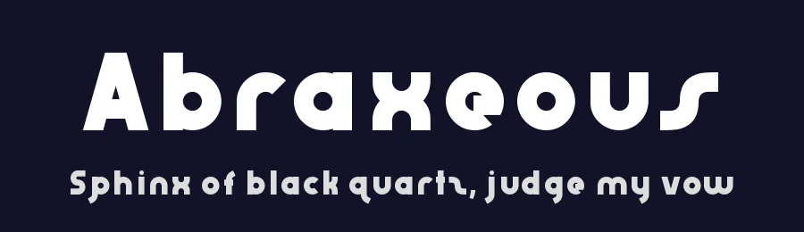Abraxeous by Xerographer Fonts — Decorative Font — thumbnail 2