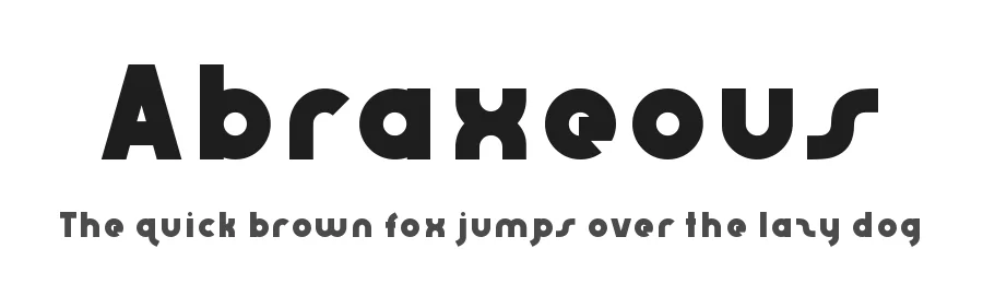 Abraxeous by Xerographer Fonts — Decorative Font
