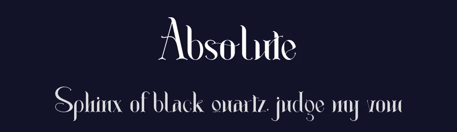 Absolute by Nirmana Visual — Decorative Font — thumbnail 2
