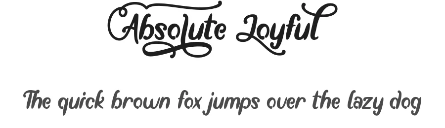 Absolute Joyful by PutraCetol Studio — Decorative Font