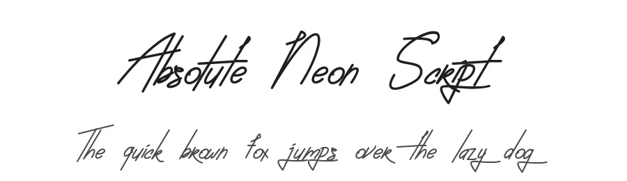 Absolute Neon Script