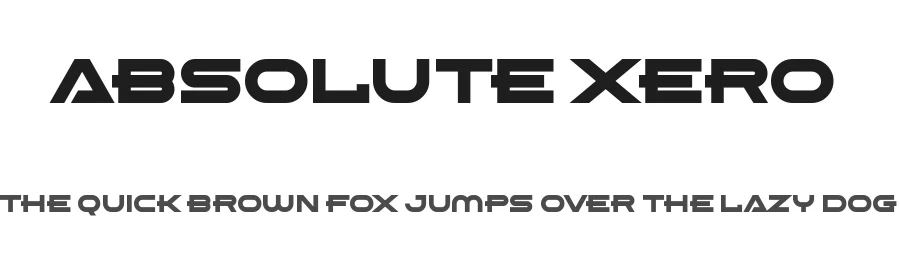 Absolute Xero by Chequered Ink — Display Font
