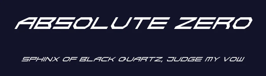 Absolute Zero by Hawtpixel — Display Font — thumbnail 2