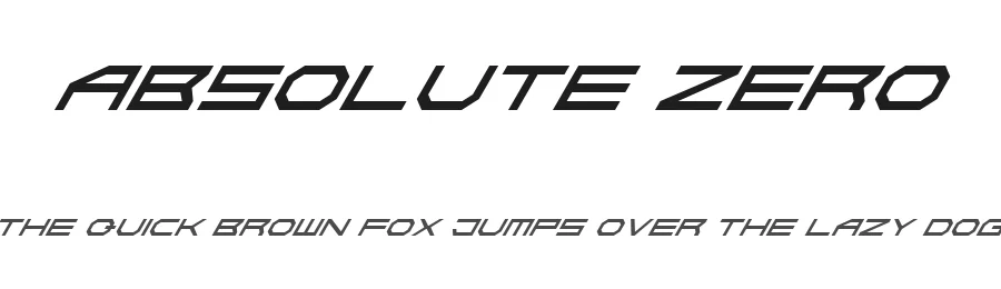 Absolute Zero by Hawtpixel — Display Font