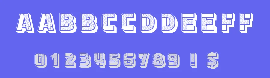 Abstract Blocks by Vladimir Nikolic — Decorative Font — thumbnail 3