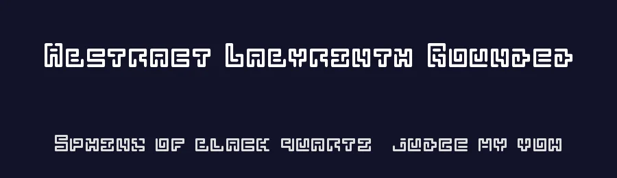 Abstract Labyrinth Rounded by Jaycobs — Display Font — thumbnail 2