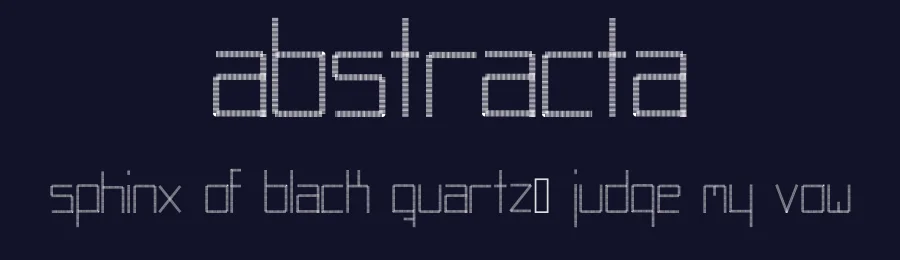 Abstracta by Manuel Ramos — Display Font — thumbnail 2